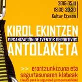 Kirol Ekintzen antolaketa – Organización de eventos deportivos