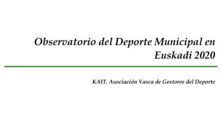 Observatorio del deporte municipal de Euskadi (2020)