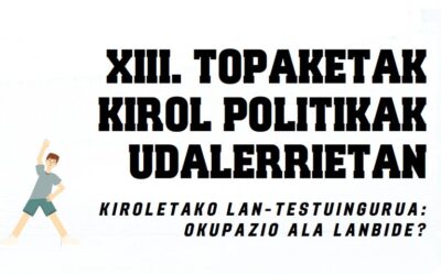 XIII. Topaketak Kirol politikak Udalerrietan