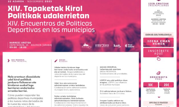 XIV Encuentros de políticas deportivas en los municipios