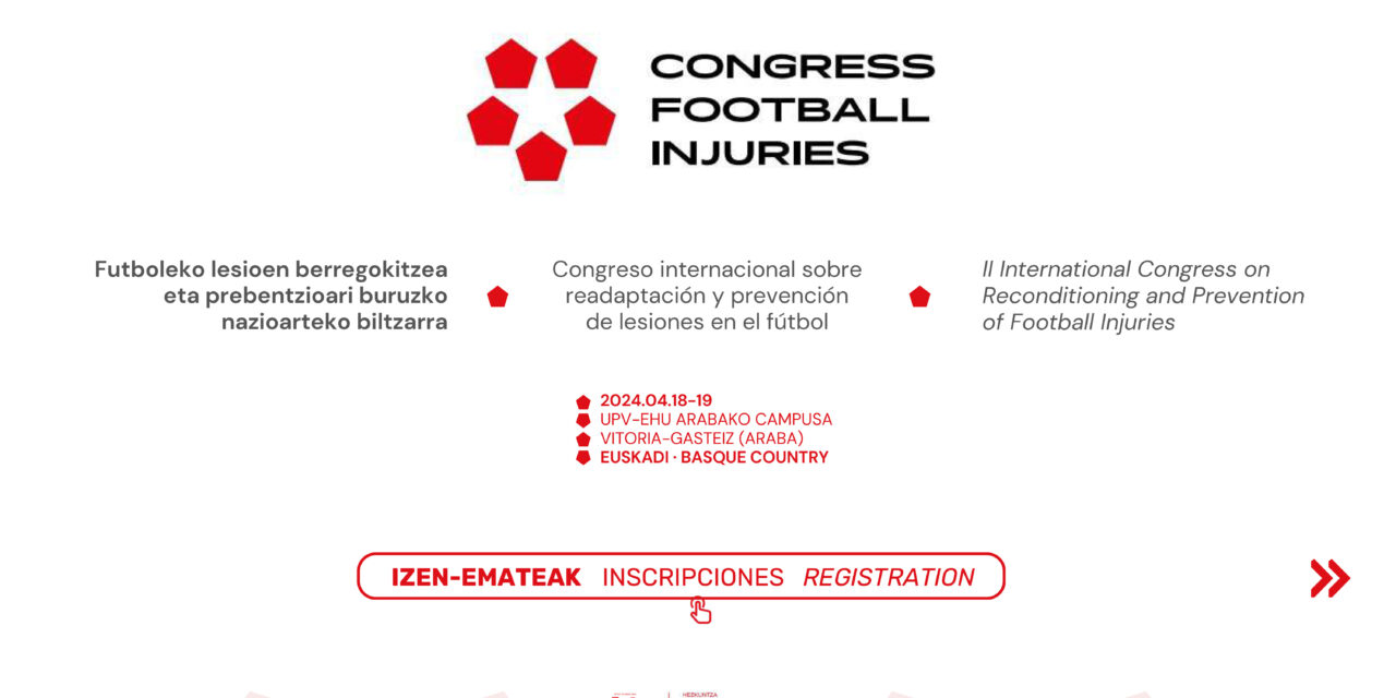 Vitoria-Gasteiz, sede en abril del Congress Football Injuries
