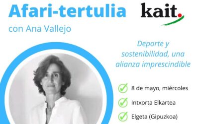 Afari-tertulia sobre deporte y sostenibilidad con Ana Vallejo