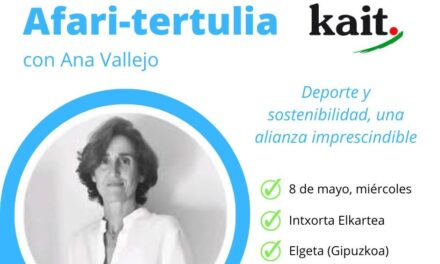 Afari-tertulia sobre deporte y sostenibilidad con Ana Vallejo